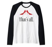 The Devil Wears Prada 2 That's All Red High Heel Pitchfork Camiseta Manga Raglan