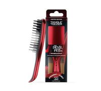 The Devil Wears Prada and Tangle Teezer The Ultimate Detangler™ Mini Cepillo para pelo - Cepillo desenredante para cabellos lisos a rizados -Tamaño viaje - Acabado rojo metálico en edición limitada