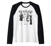 The Devil Wears Prada Andy Sachs Various Looks Red Lipstick Camiseta Manga Raglan