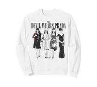 The Devil Wears Prada Andy Sachs Various Looks Red Lipstick Sudadera