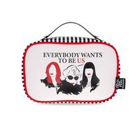 The Devil Wears Prada - Bolsa de maquillaje con licencia oficial, bolsa de cosméticos, dos compartimentos, sección transparente con cremallera, soportes para brochas Mad Beauty