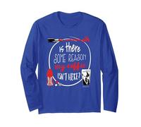 The Devil Wears Prada Miranda My Coffee Isn'T Here Manga Larga, Unisex para Adultos, Azul Real, S
