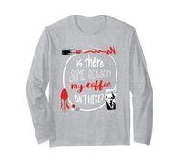 The Devil Wears Prada Miranda My Coffee Isn'T Here Manga Larga, Unisex para Adultos, Gris Jaspeado, M
