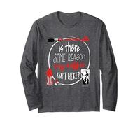 The Devil Wears Prada Miranda My Coffee Isn'T Here Manga Larga, Unisex para Adultos, Jaspeado Oscuro, XXL
