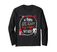 The Devil Wears Prada Miranda My Coffee Isn'T Here Manga Larga, Unisex para Adultos, Negro, M