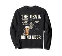 The Devil Whispered to Me I Whisper Back trae Regalos de Cerveza Sudadera