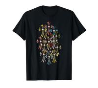 The Diamonds Cross Colorful Camiseta gráfica económica, Hombre, Negro, M