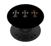 The Diamonds Cross Gold Silver Bronze PopSockets PopGrip Adhesivo