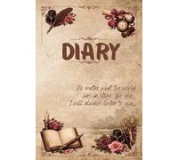The Diary: Your personal thoughts keeper: 100 pages to write | Journal for Your Personal Insights | Paperbook for Woman & Teenager | Vintage style for Girls | Notebook with lines