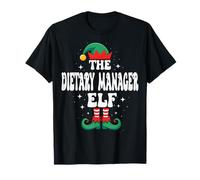 The Dietary Manager Elf Funny Christmas Matching Family Camiseta