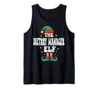 The Dietary Manager Elf Funny Christmas Matching Family Camiseta sin Mangas