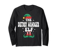 The Dietary Manager Elf Funny Christmas Matching Family Manga Larga