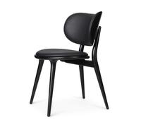 Mater Silla The Dining Chair piel negra. haya teñida negra