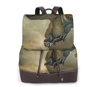 The Dinosaur Egged - Mochila de viaje de moda para mujer, mochila casual, mochila de cuero estampada para mujer para el trabajo