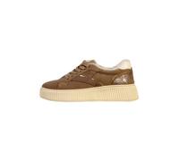 The Divine Factory Calzado deportivo con cordones 'Alénoa-Sneaker aus Leder' beige / marrón 40 EUR