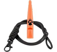 The Dog Lady (TDL) Silbato para Perro TDL con cordón Utilizado para Recordar y Entrenar Perros a Larga Distancia, Buena frecuencia para la mayoría de Las Razas consistentes (Naranja con Cuerda Negra)
