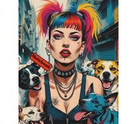 The Dog Lover - A Notebook for Kind Souls and Canine Hearts: A colourful, urban-inspired journal celebrating the bond between people and their dogs.