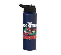 The Dog Sitter Gnomo Funny Dog Sitter Christmas Stainless Steel Insulated Water Bottle