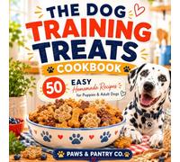 The Dog Training Treats Cookbook: 40+ Easy Homemade Recipes for Puppies and Adult Dogs | Healthy Training Rewards, High-Value Treats, Low-Calorie Snacks & Dehydrated Dog Treat Recipes
