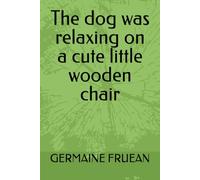 The dog was relaxing on a cute little wooden chair