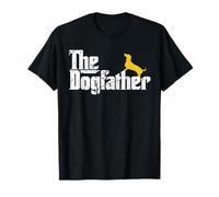 The DogFather Dachshund DogFather Tee-Día del padre Camiseta