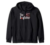 The Dogfather, Funny Dog Dad Fathers Day and Christmas Sudadera con Capucha