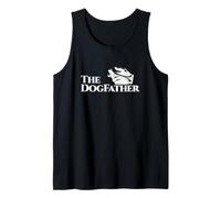 The DogFather Funny Dog Fur Dad Humor Día del Padre Hombres Camiseta sin Mangas