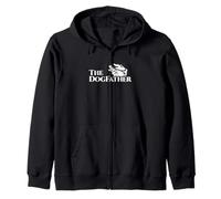 The DogFather Funny Dog Fur Dad Humor Día del Padre Hombres Sudadera con Capucha