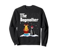 The Dogmother Afghan Hound Dog Mom Christmas Puppy Xmas Sudadera