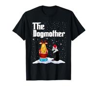 The Dogmother Australian Shepherd Dog Mom Christmas Xmas Camiseta