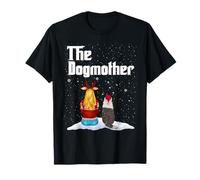 The Dogmother Bearded Collie Dog Mom Christmas Puppy Xmas Camiseta