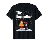 The Dogmother Border Collie Dog Mom Christmas Puppy Xmas Camiseta