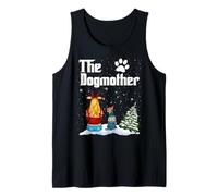 The Dogmother Chihuahua Dog Mom Christmas Funny Puppy Xmas Camiseta sin Mangas