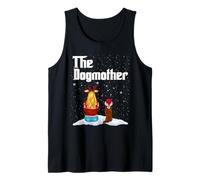 The Dogmother Chihuahua Dog Mom Christmas Funny Puppy Xmas Camiseta sin Mangas