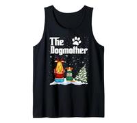 The Dogmother Corgi Dog Mom Christmas Funny Puppy Xmas Camiseta sin Mangas