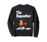 The Dogmother Dachshund Dog Mom Christmas Puppy Xmas Sudadera
