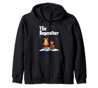 The Dogmother English Bulldog Dog Mom Christmas Puppy Xmas Sudadera con Capucha
