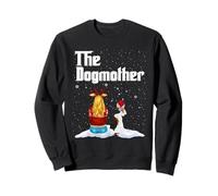 The Dogmother Fox Terrier Dog Mom Christmas Puppy Xmas Sudadera