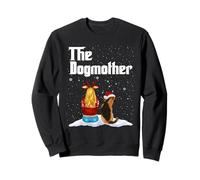 The Dogmother German Shepherd Dog Mom Christmas Puppy Xmas Sudadera