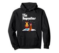 The Dogmother Golden Retriever Dog Mom Christmas Puppy Xmas Sudadera con Capucha