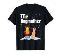 The Dogmother Great Dane Dog Mom Christmas Puppy Xmas Camiseta