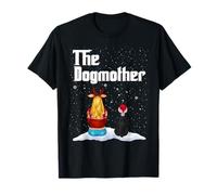 The Dogmother Rottweiler Dog Mom Christmas Puppy Xmas Camiseta
