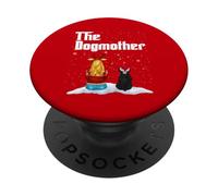 The Dogmother Rottweiler Dog Mom Christmas Puppy Xmas PopSockets PopGrip Adhesivo