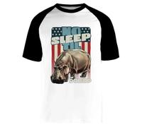 The Dollop - No Sleep Til Hippo Camiseta Blanca Unisex De Béisbol De Manga Corta White Unisex Baseball tee Short Sleeve T-Shirt