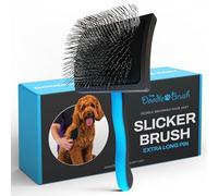 The Doodle Brush Cepillo Alisador Cepillo Para Perros Doodles, Ideal En Goldendoodles, Poodles Y Bernedoodle, Desenreda Largo Y Rizado, Herramienta Eficaz En El Aseo De Mascotas - Pasador Extra Largo