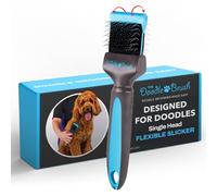 The Doodle Brush Cepillo Para Perros Doodles Con Un Solo Cabezal Goldendoodles, Labradoodle y Bernedoodle, Desenreda Pelo Largo y Rizado Kit De Aseo Para Perros Cepillo Alisador Para Erros