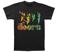 The Doors Camiseta Spectrum Band Logo Nuevo Jim Morrison Oficial Hombre Negro, Negro, XXL