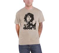 The Doors de los Hombres T Shirt Sand Jim Morrison Break On Through Band Logo