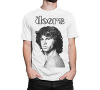 The Doors Jim Morrison Graphic - Camiseta para hombre, blanco, L