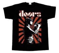 The Doors Jim Morrison James Douglas - Camiseta de manga corta para hombre, Negro, L